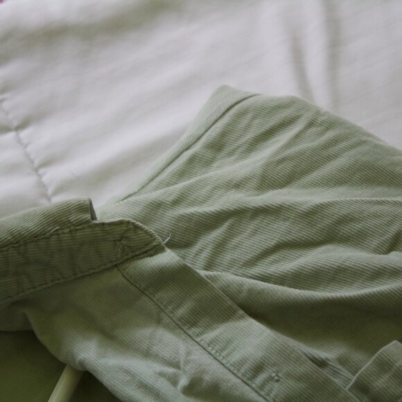 Pale seafoam corduroy button down shirt - Picture 2 of 2